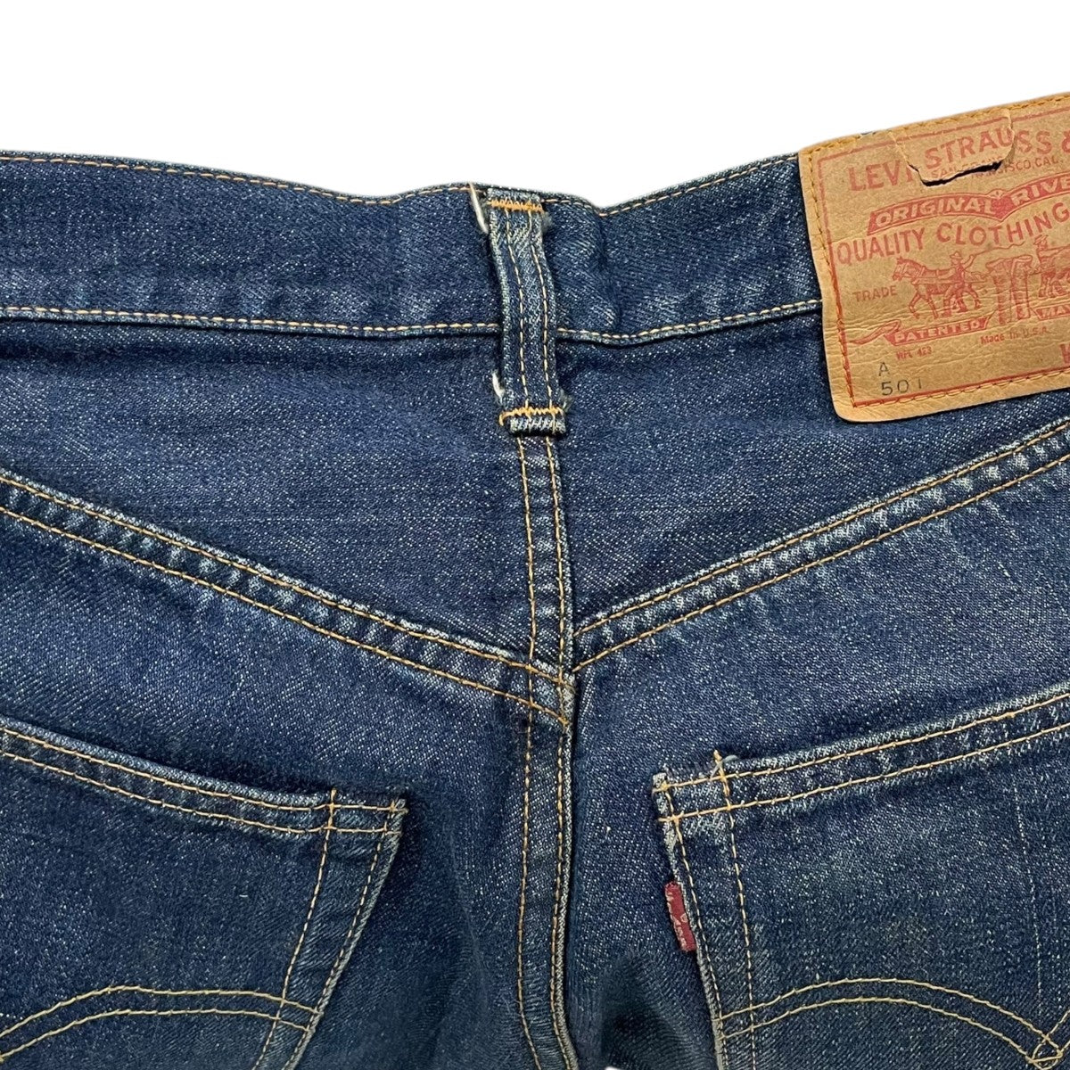 levis デニムパンツ 501 Aタイプ 米国製 BIG E 古着・中古-7枚目のアイテム画像