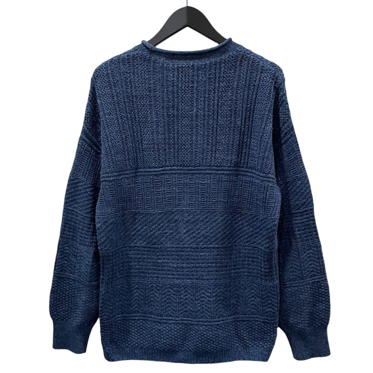 RRL インディゴ コットン ワッフル ニット セーター Indigo Cotton Waffle Knit Sweater 782959824001 古着・中古-2枚目のアイテム画像