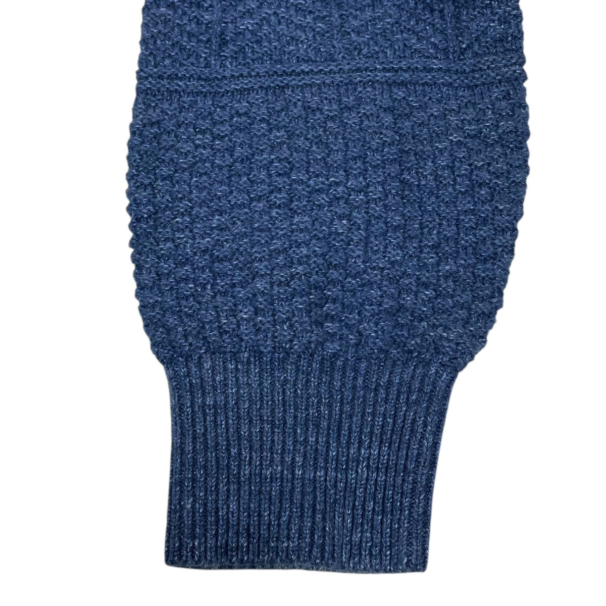 RRL インディゴ コットン ワッフル ニット セーター Indigo Cotton Waffle Knit Sweater 782959824001 古着・中古-4枚目のアイテム画像