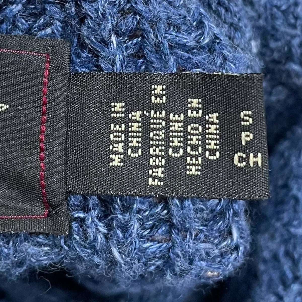 RRL インディゴ コットン ワッフル ニット セーター Indigo Cotton Waffle Knit Sweater 782959824001 古着・中古-6枚目のアイテム画像