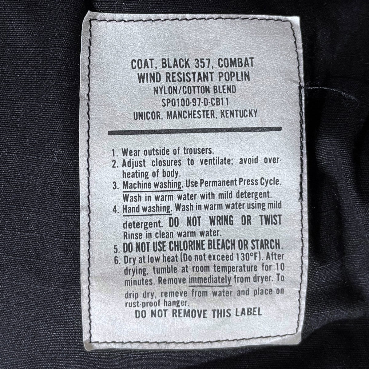 US ARMY リップストップ ミリタリージャケット BDU Jacket 8415-01-422-1991 古着・中古-9枚目のアイテム画像