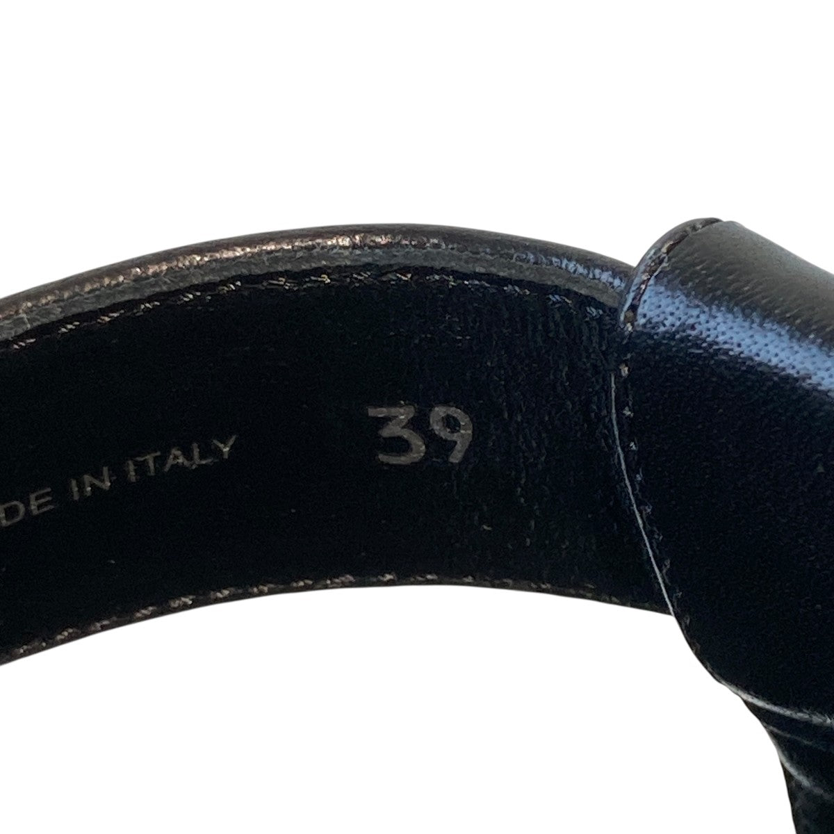 MIU MIU(ミュウミュウ) Tバーレザーシューズ5E318E 5E318E ブラック