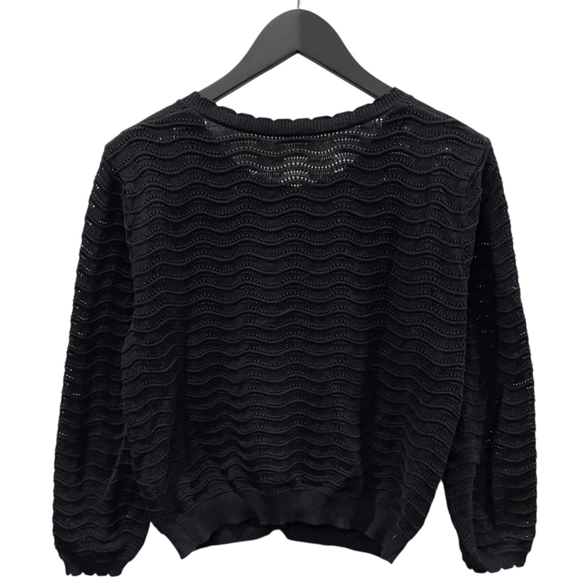 DEMYLEE カーディガン　黒 DEMYLEE(デミリー) コットンニットカーディガン ELVA CARDIGAN