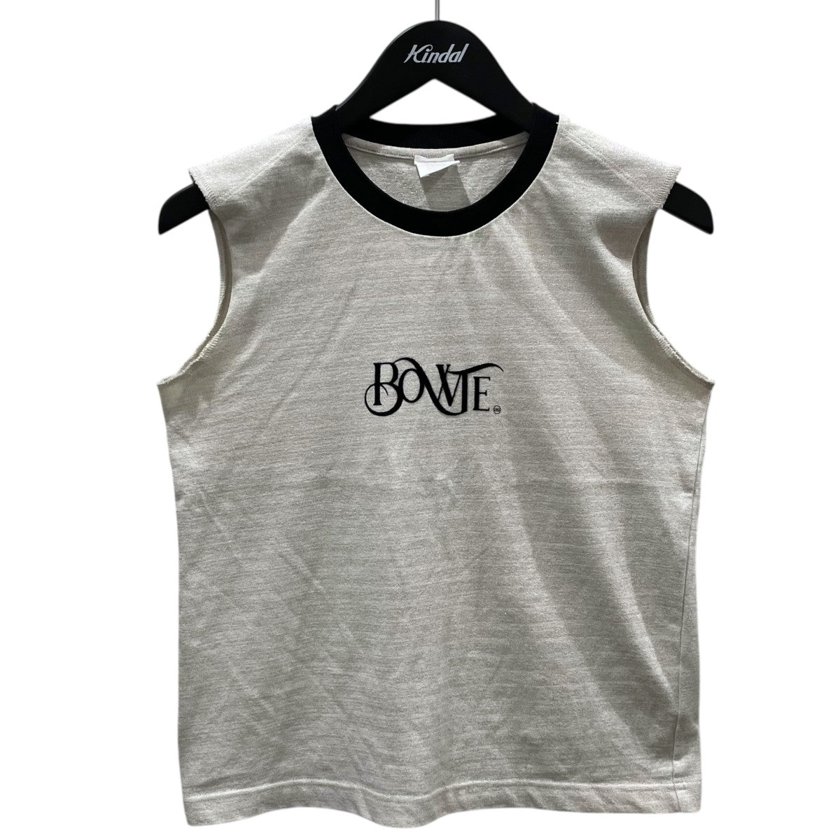 24SS フロッキーロゴプリントタンクトップ ORGANIC COTTON GLITTER NO SLEEVE TEE オーガニックコットン グリッターノースリーブティー 241-02-0010