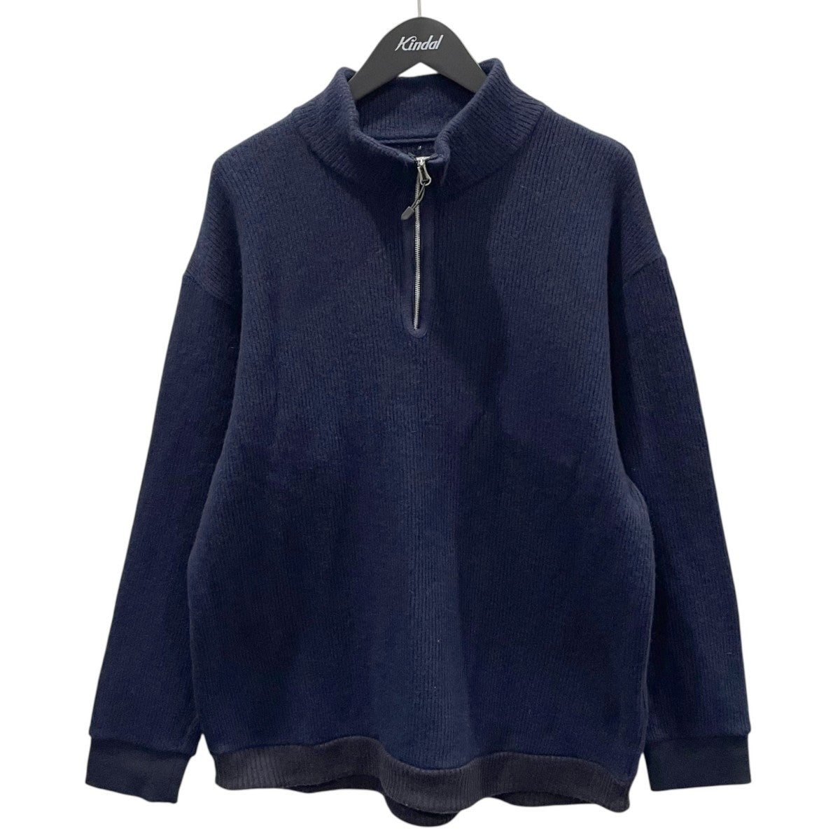 22AW ハーフジップリブニットセーター HALF ZIP KNIT PULLOVER ハーフジップニットプルオーバー WM2273525