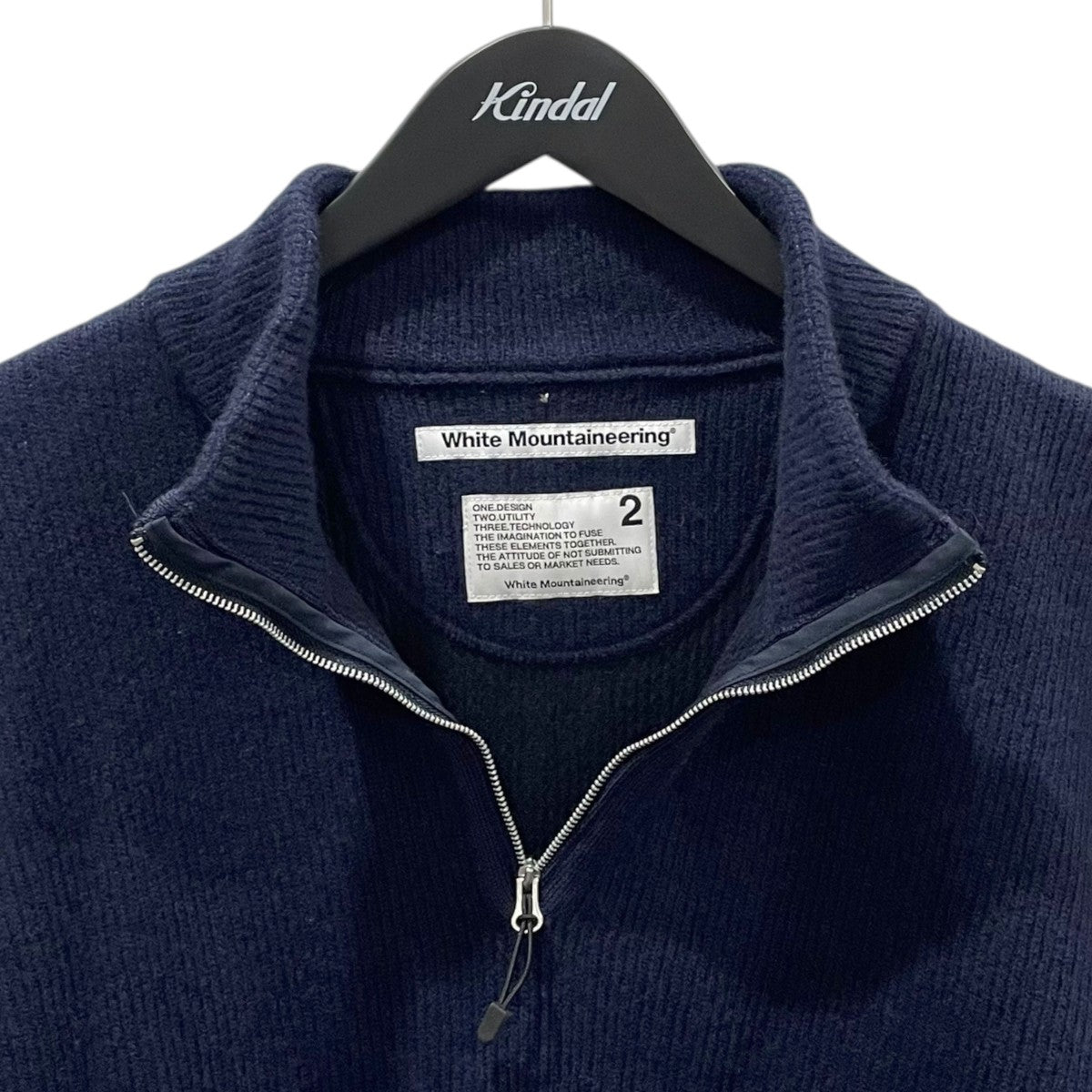 22AW ハーフジップリブニットセーター HALF ZIP KNIT PULLOVER ハーフジップニットプルオーバー WM2273525