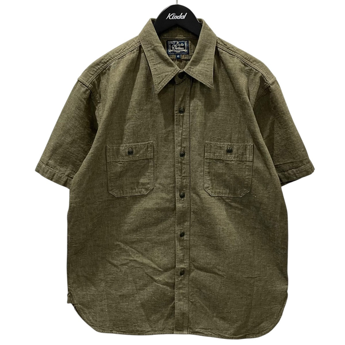 STUDIO D’ARTISAN 半袖シャツ Chambray Short Sleeve Shirt シャンブレーショートスリーブシャツ 5723 古着・中古-1枚目のアイテム画像