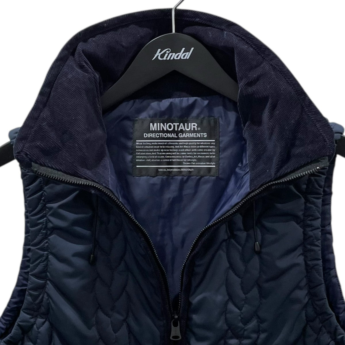MINOTAUR 13AW キルティング中綿ベスト CABLE QUILTING INSULATION VEST ケーブル キルティング インサレーション ベスト 63269007 古着・中古-3枚目のアイテム画像