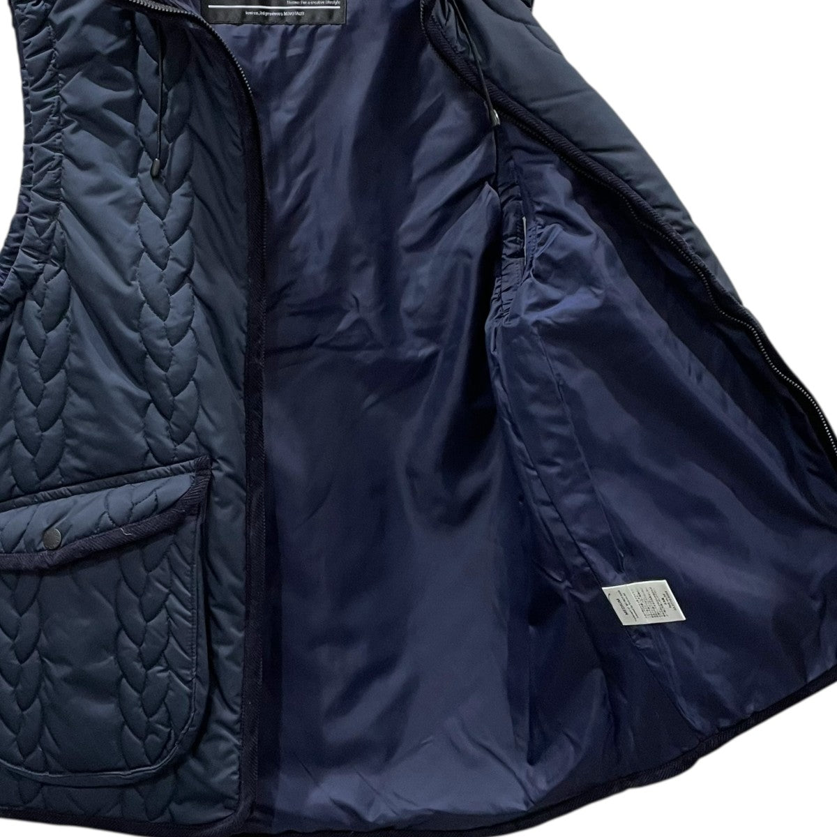 MINOTAUR 13AW キルティング中綿ベスト CABLE QUILTING INSULATION VEST ケーブル キルティング インサレーション ベスト 63269007 古着・中古-4枚目のアイテム画像