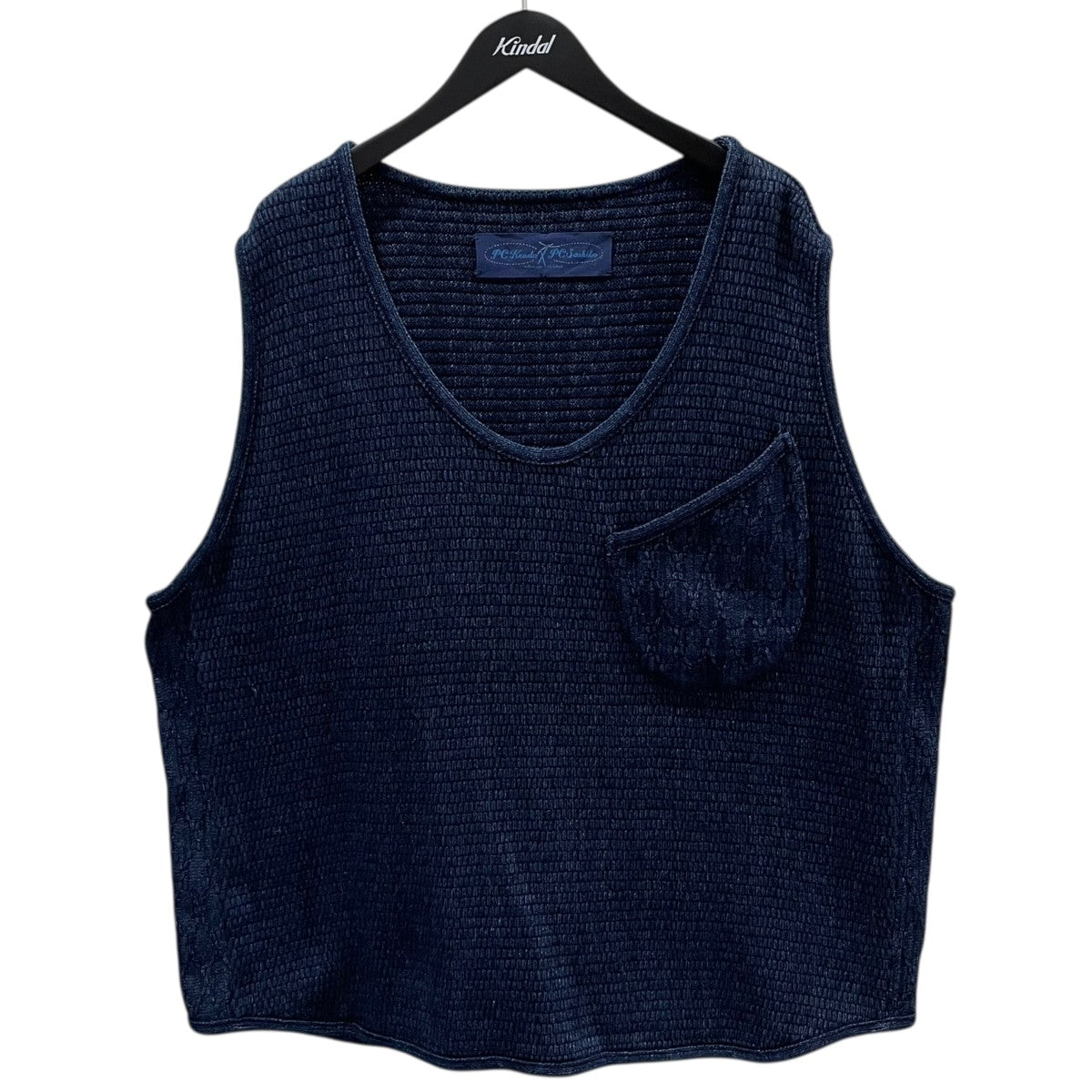 24SS ニューサシコ プルオーバーベスト NEW SASHIKO PULLOVER VEST PC-059-2103