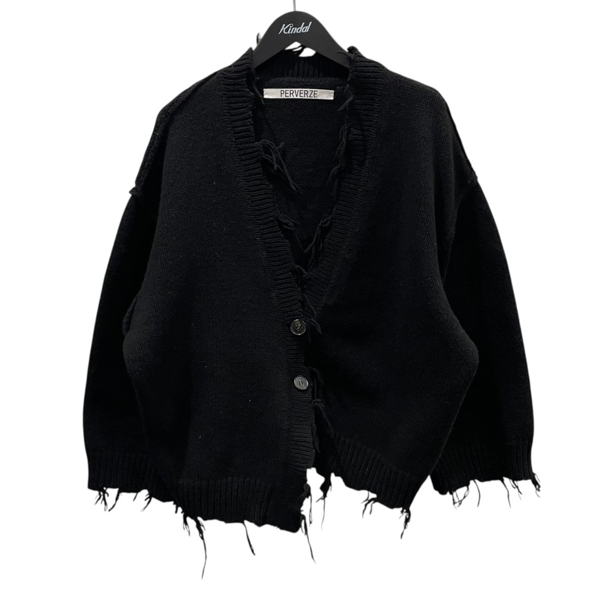 19SS ダメージ加工ニットカーディガン Crash Wide Knit Cardigan クラッシュワイドニットカーディガン 0119030505