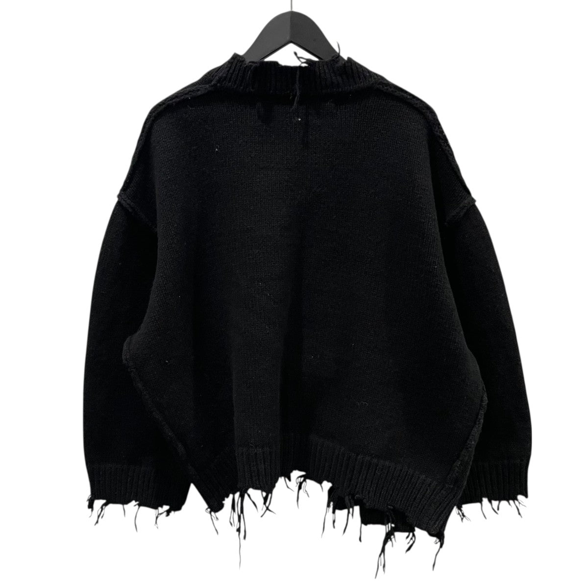 19SS ダメージ加工ニットカーディガン Crash Wide Knit Cardigan クラッシュワイドニットカーディガン 0119030505