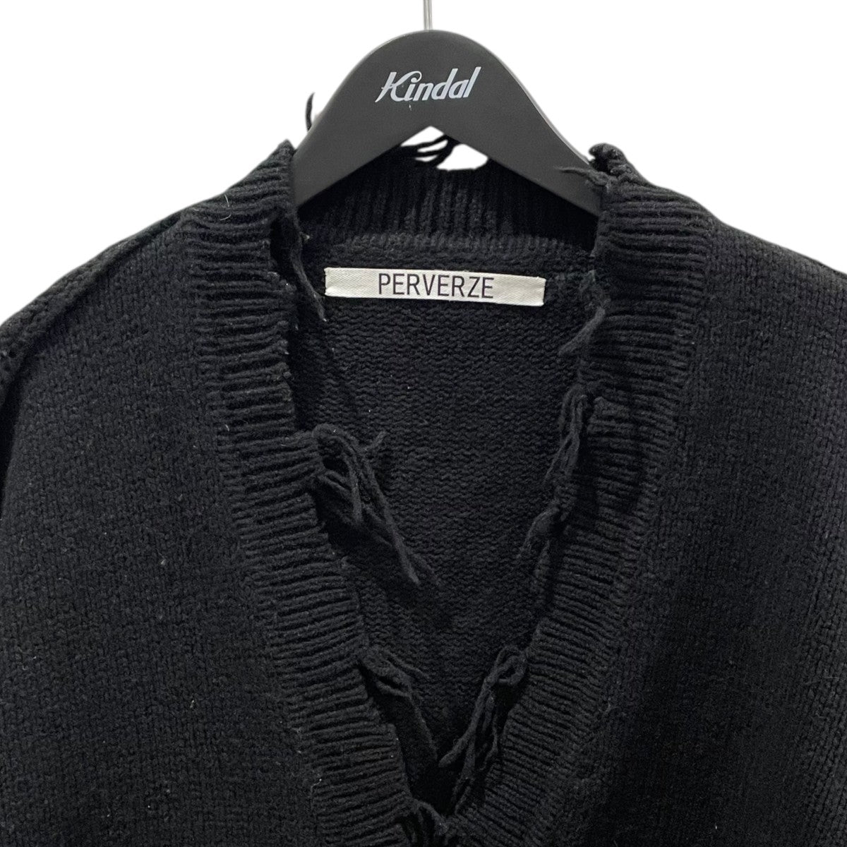 PERVERZE(パーバーズ) 19SS ダメージ加工ニットカーディガン Crash