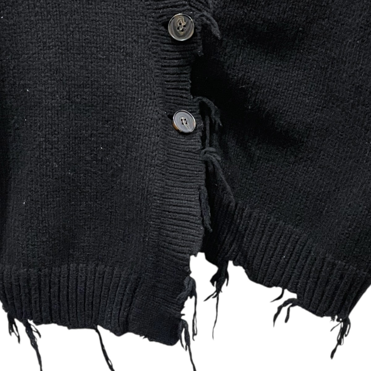19SS ダメージ加工ニットカーディガン Crash Wide Knit Cardigan クラッシュワイドニットカーディガン 0119030505