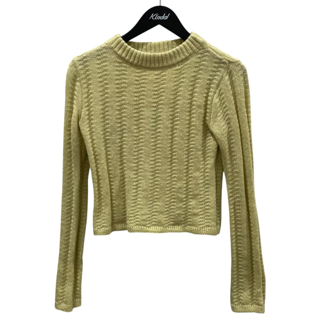 LEINWANDE ケープ付き黒シェニットセーター Cape Collar Chrochet Top ケープカラークロシェトップ 0221030508 古着・中古-5枚目のアイテム画像