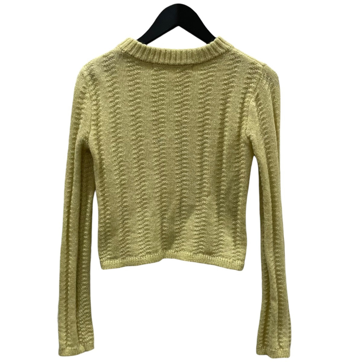 LEINWANDE ケープ付き黒シェニットセーター Cape Collar Chrochet Top ケープカラークロシェトップ 0221030508 古着・中古-6枚目のアイテム画像