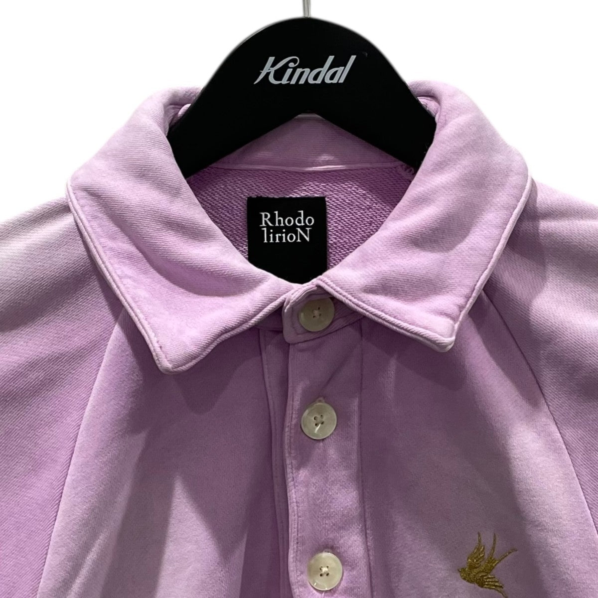 RhodolirioN×IMA：ZINE 24AW ヴィンテージ加工ポロスウェットトレーナー Polo Sweatshirt (Damaged) ポロスウェットシャツ PS1096 古着・中古-3枚目のアイテム画像