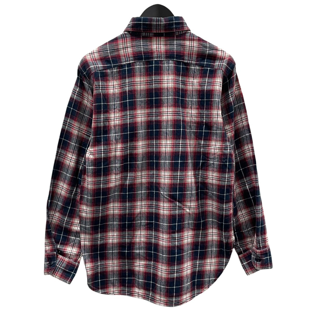 Engineered Garments チェック柄シャツ Work Shirt - Cotton Plaid Flannel ワークシャツ コットンプレイドフランネル 古着・中古-2枚目のアイテム画像