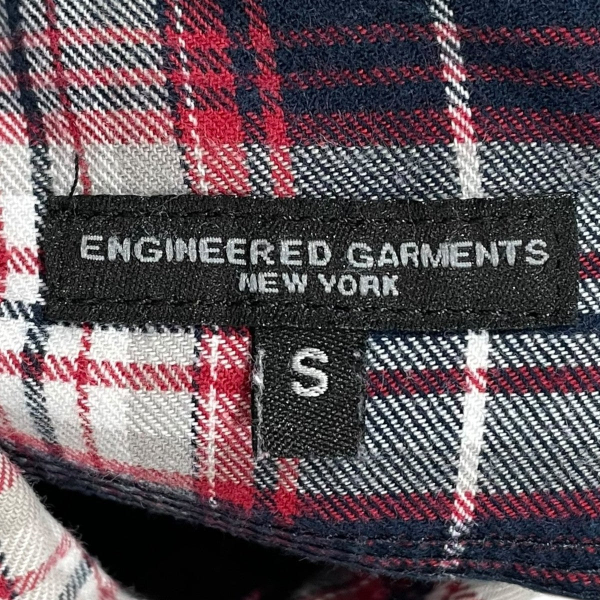 Engineered Garments チェック柄シャツ Work Shirt - Cotton Plaid Flannel ワークシャツ コットンプレイドフランネル 古着・中古-5枚目のアイテム画像