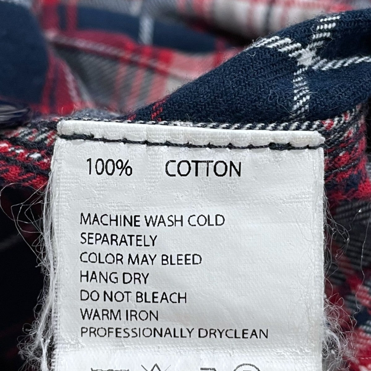 Engineered Garments チェック柄シャツ Work Shirt - Cotton Plaid Flannel ワークシャツ コットンプレイドフランネル 古着・中古-6枚目のアイテム画像