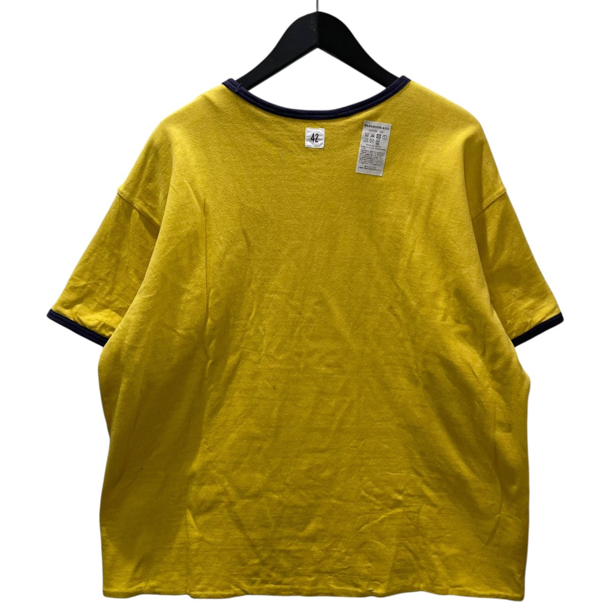 WAREHOUSE×ORGAN 21SS リバーシブルTシャツ USN Reversible T-Shirt NAVY Yard 4101 古着・中古-4枚目のアイテム画像