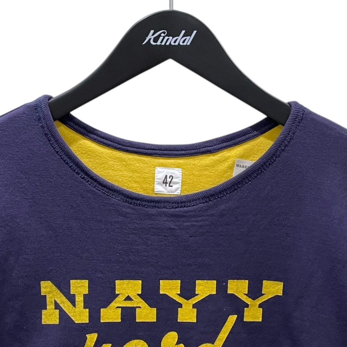 WAREHOUSE×ORGAN 21SS リバーシブルTシャツ USN Reversible T-Shirt NAVY Yard 4101 古着・中古-5枚目のアイテム画像