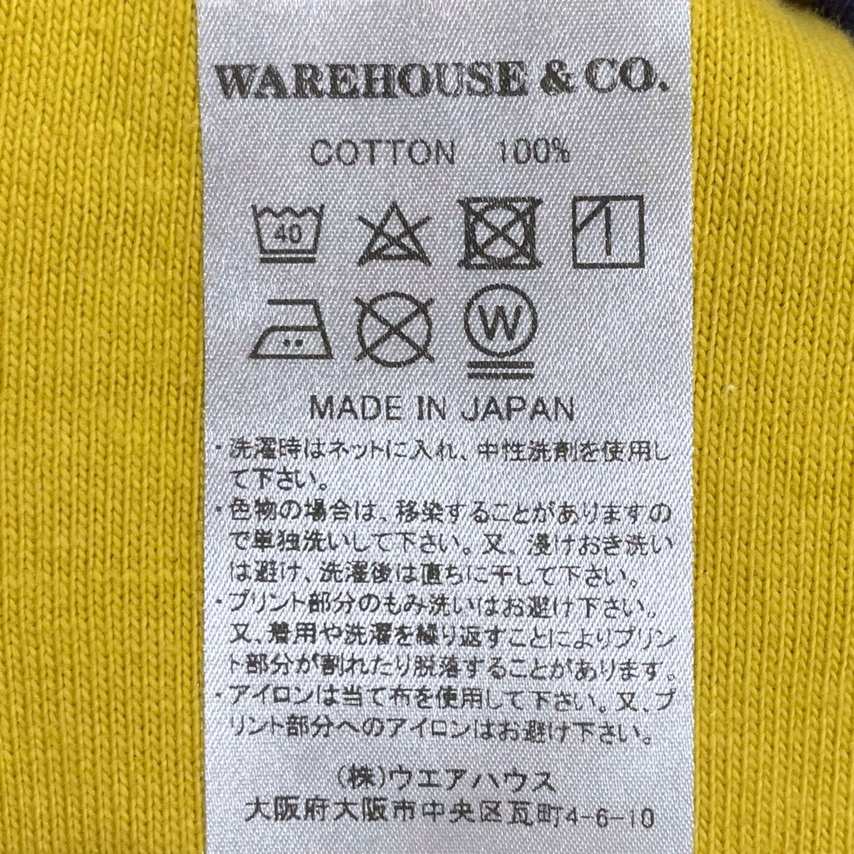 WAREHOUSE×ORGAN 21SS リバーシブルTシャツ USN Reversible T-Shirt NAVY Yard 4101 古着・中古-8枚目のアイテム画像