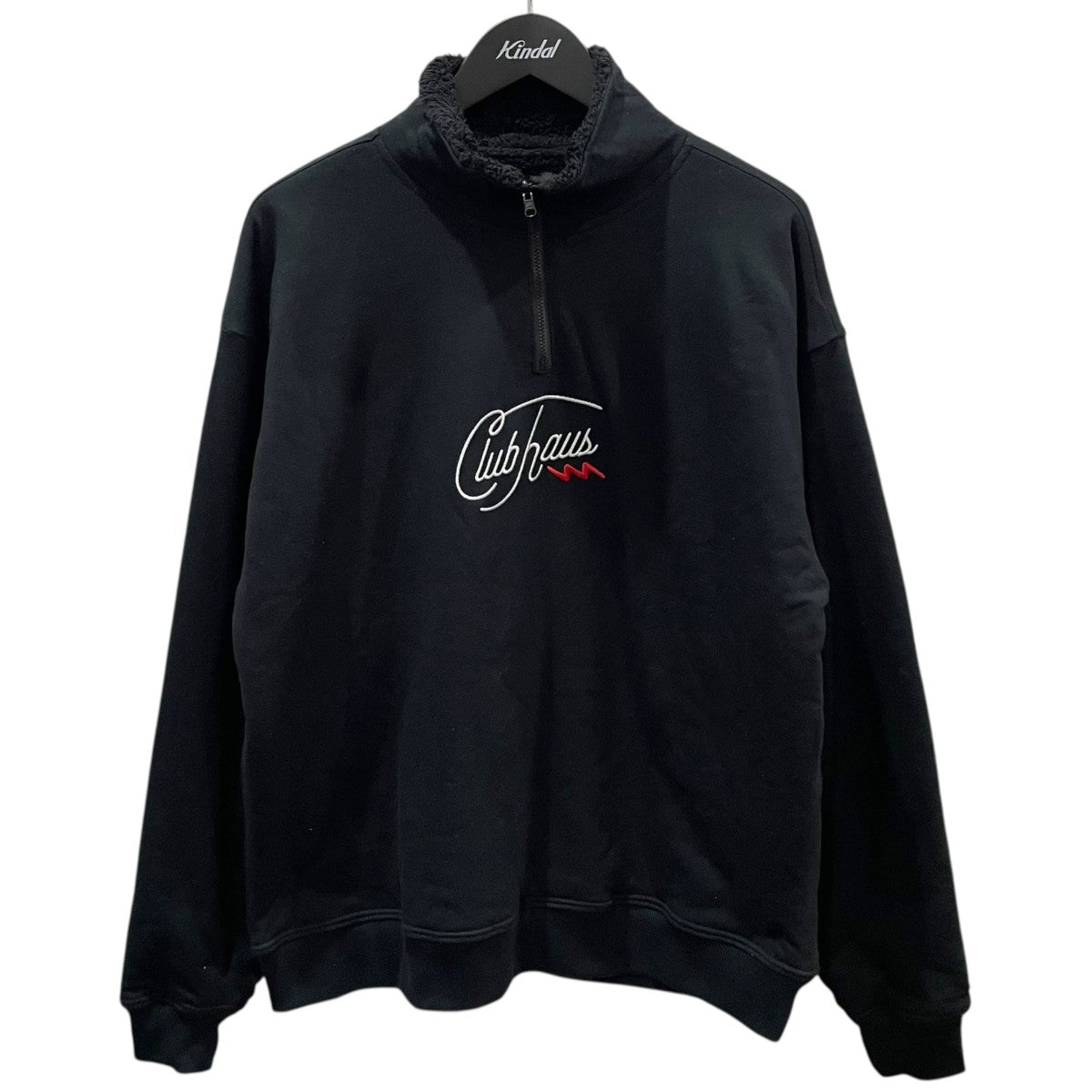 ELECTRIC×CLUBHAUS ハーフジップ裏ボアスウェットトレーナー E22FUC02