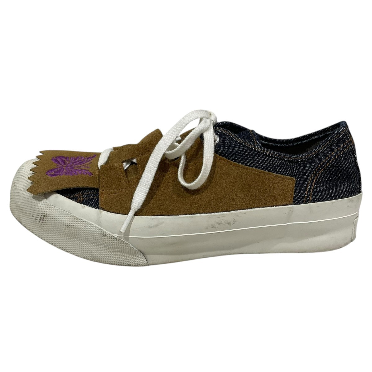 Needles アシンメトリック ギリー スニーカー Asymmetric Ghillie Sneaker KP044 古着・中古-3枚目のアイテム画像