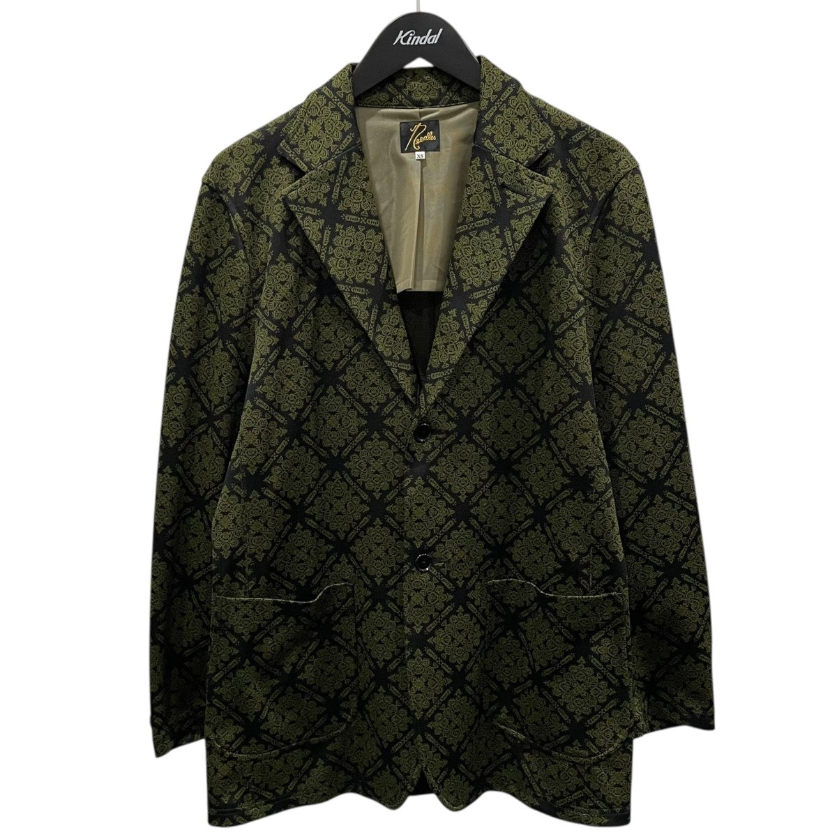 Needles 21AW 2Bジャケット Track Jacket - Poly Jacquard トラックジャケット ポリジャガード IN193 古着・中古-1枚目のアイテム画像