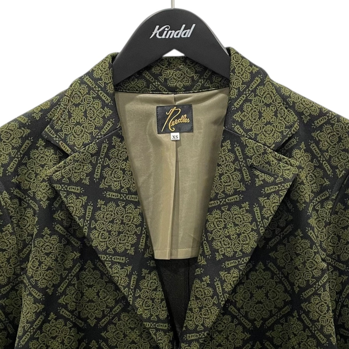 Needles 21AW 2Bジャケット Track Jacket - Poly Jacquard トラックジャケット ポリジャガード IN193 古着・中古-3枚目のアイテム画像