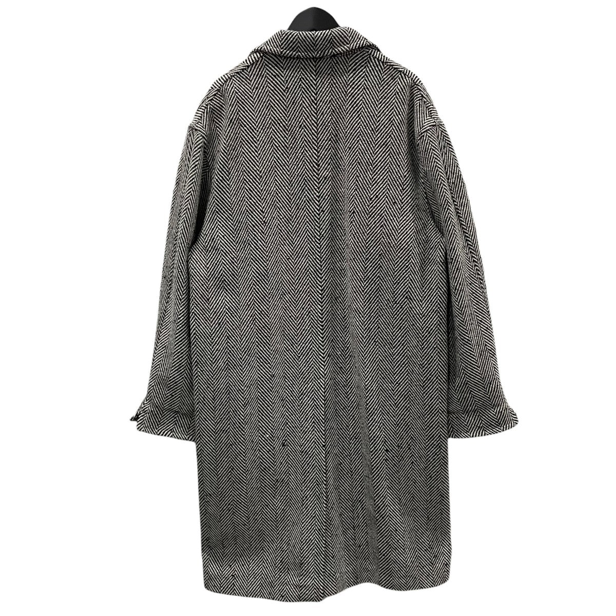 18AW ロングコート H HERRINGBONE TWEED BIG COAT エイチ ヘリンボーン ツイード ビッグコート 1225-139-8033
