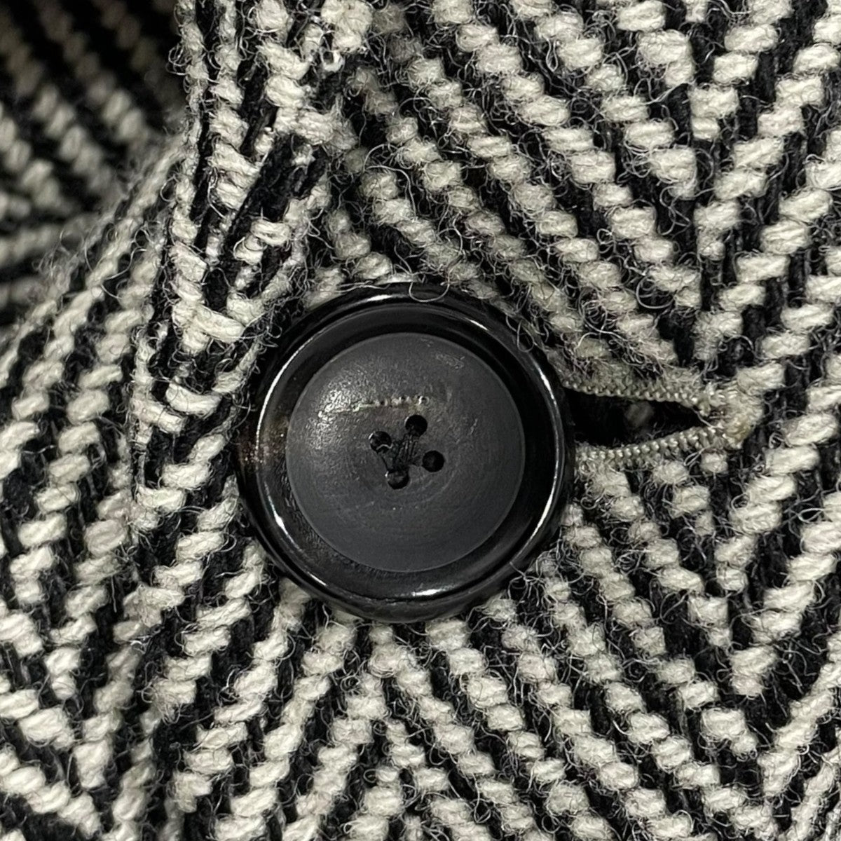 18AW ロングコート H HERRINGBONE TWEED BIG COAT エイチ ヘリンボーン ツイード ビッグコート 1225-139-8033