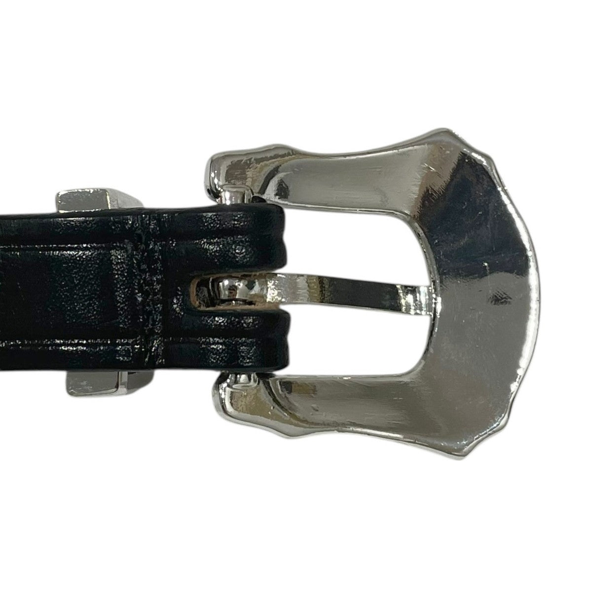 tory leather レザーベルト 3／4 inch 3-Piece Silver Buckle Set Belt 2244 古着・中古-3枚目のアイテム画像