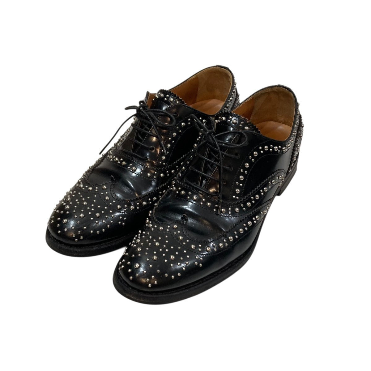 BURWOOD MET BLK POLISHEDレザーシューズ