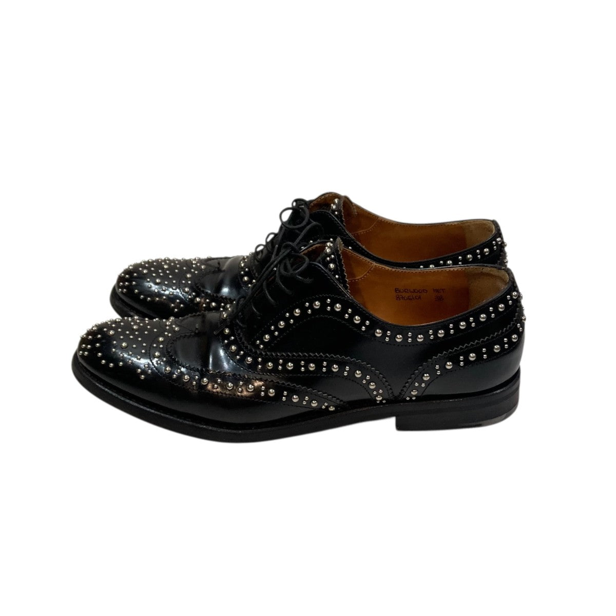 BURWOOD MET BLK POLISHEDレザーシューズ