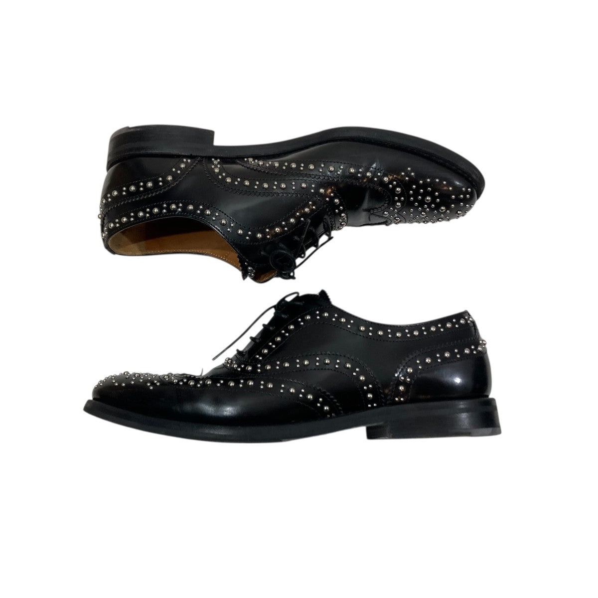 BURWOOD MET BLK POLISHEDレザーシューズ