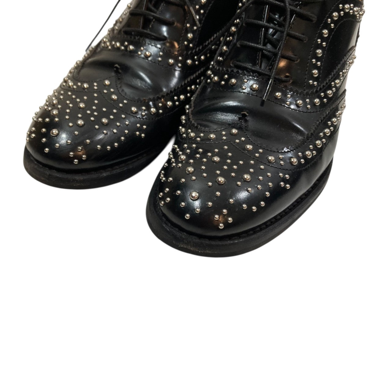 BURWOOD MET BLK POLISHEDレザーシューズ