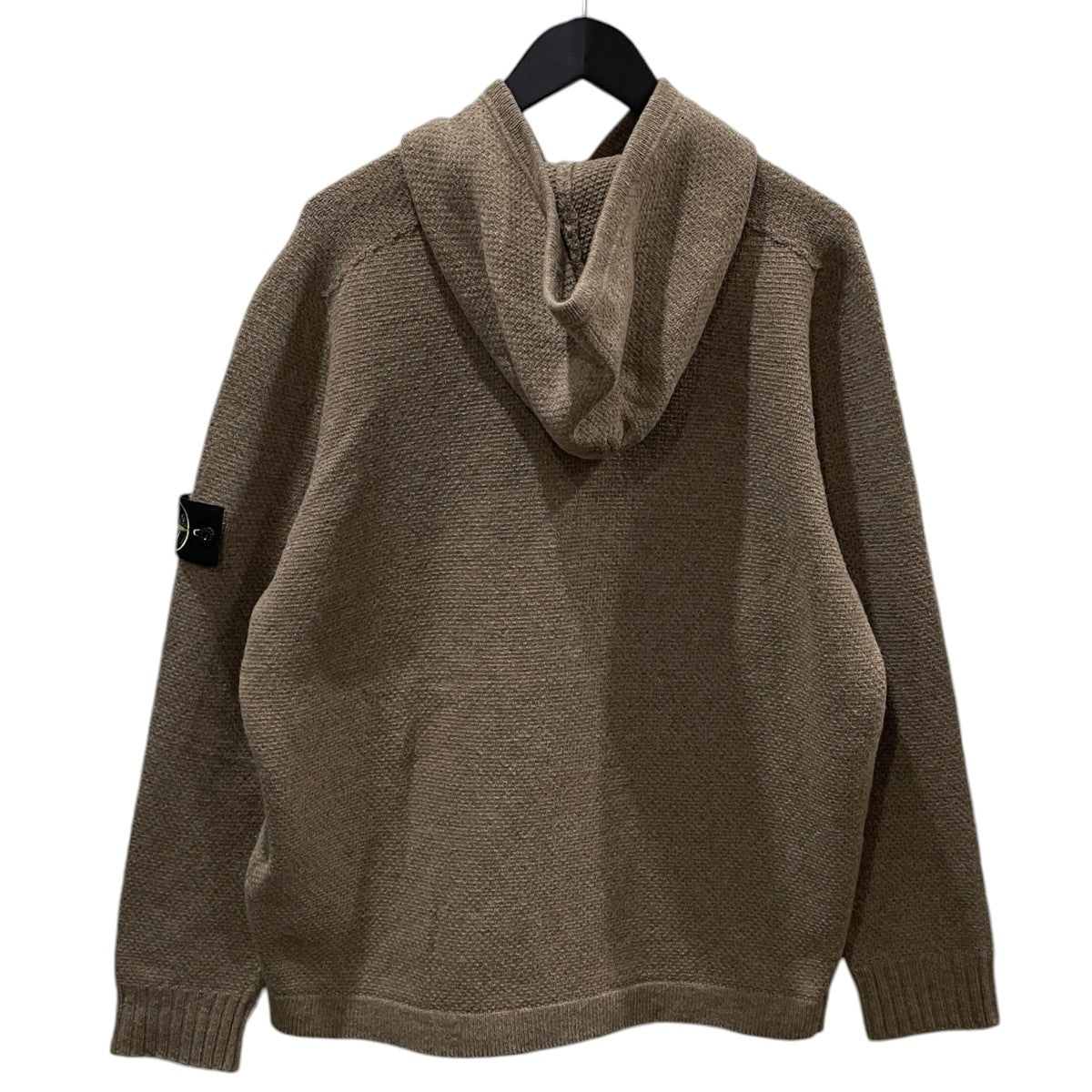 24AW ジップアップニットパーカー LAMBSWOOL FULL ZIP CARDIGAN WITH HOOD ラムズウール フルジップカーディガン ウィズ フード  8115567A3