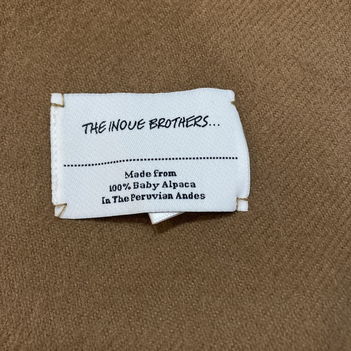 THE INOUE BROTHERS Brushed Scarfマフラー 古着・中古-5枚目のアイテム画像