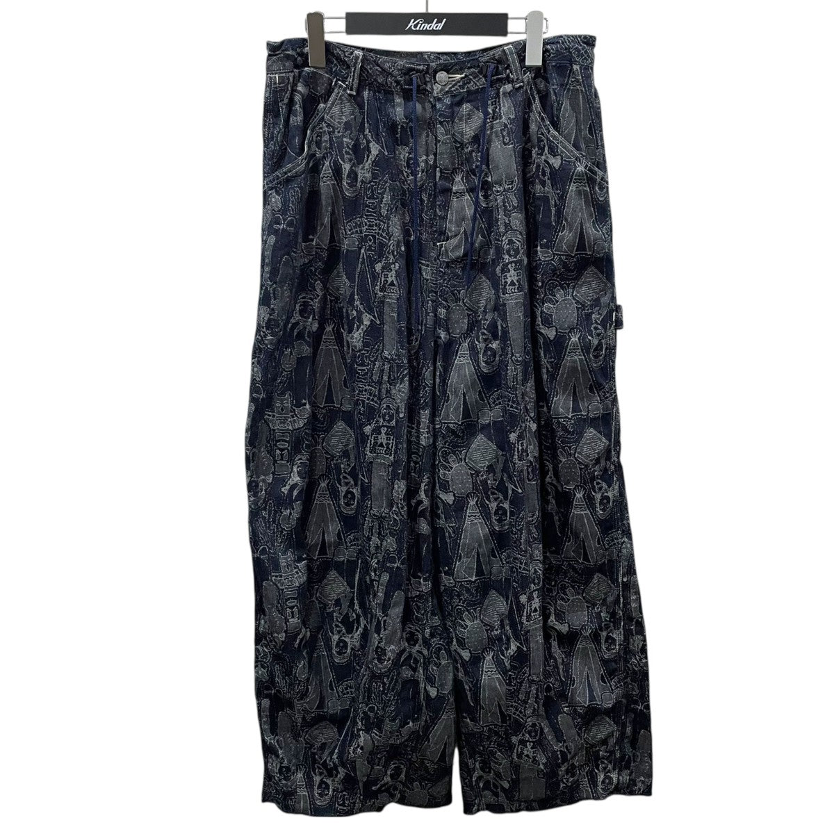 24SS ワイドペインターデニムパンツ H．D． Pant - Painter ／ 7oz Denim ／ Native American Doll Jq． ヒザデルパンツ OT172