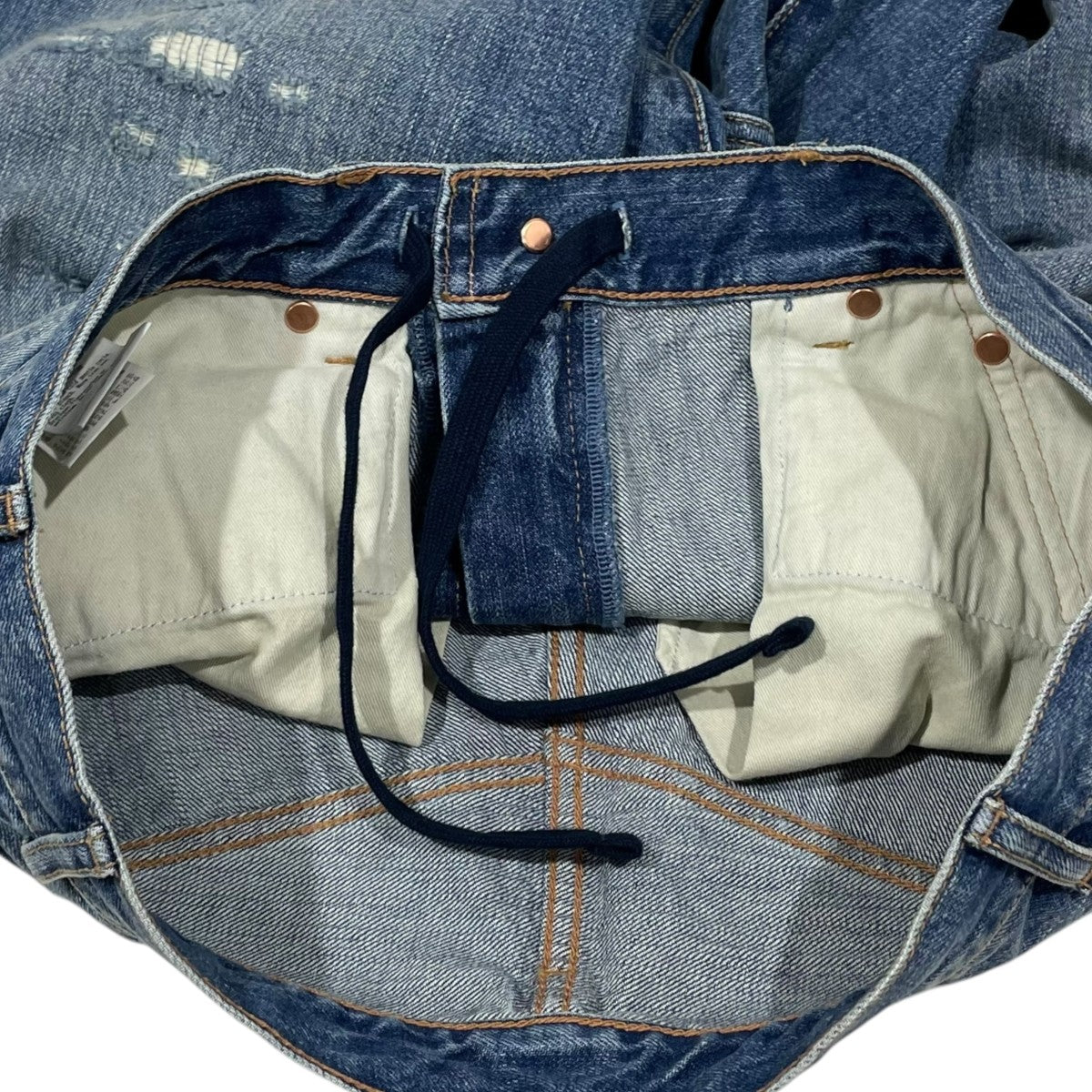 26SS 加工デニムパンツ 5 Pockets Damage Denim Pants 11-21-1640-791