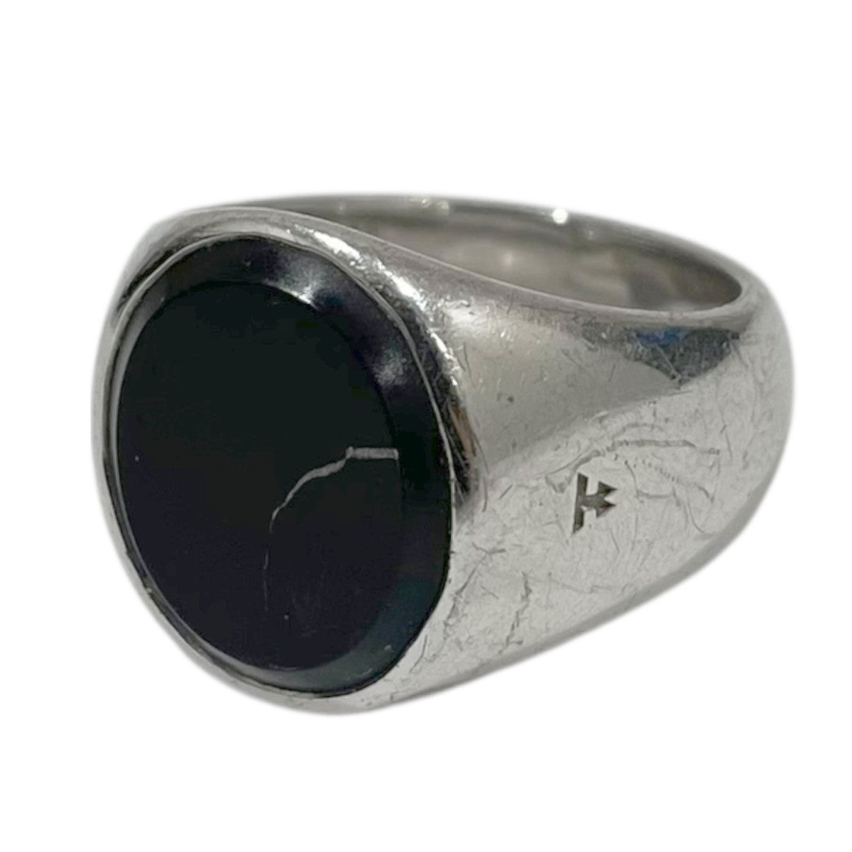 TOM WOOD シグネットリング Oval Black Onyx オーバルブラックオニキス 古着・中古-1枚目のアイテム画像