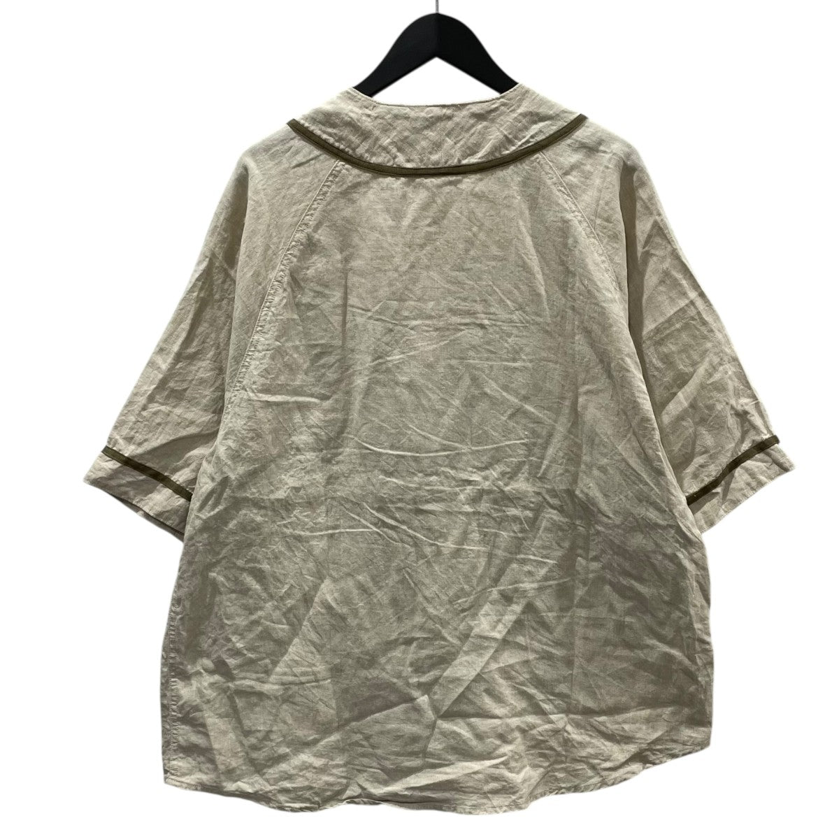 23SS 半袖リネンシャツ フレンチリネン GREAT KOUNTRY ベースボールシャツ EK-1625SSA
