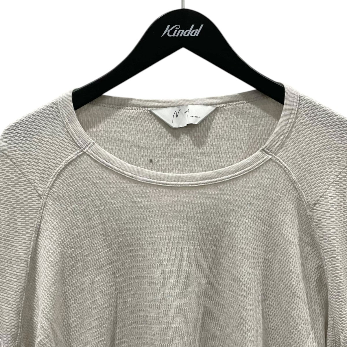 26SS ハニカム長袖カットソー WAFFLE CREW NECK LS ワッフル クルーネック ロングスリーブ ANC-CT159