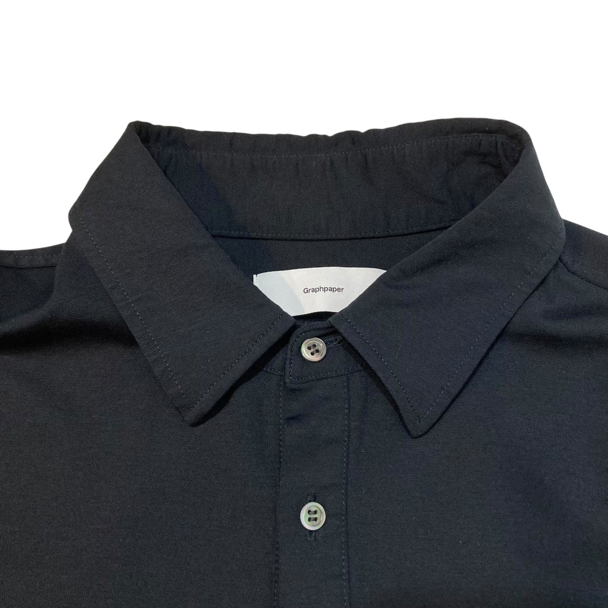Graphpaper Viscose Ponte S／S Yoke Sleeve Shirt半袖シャツGM222-50039 古着・中古-3枚目のアイテム画像