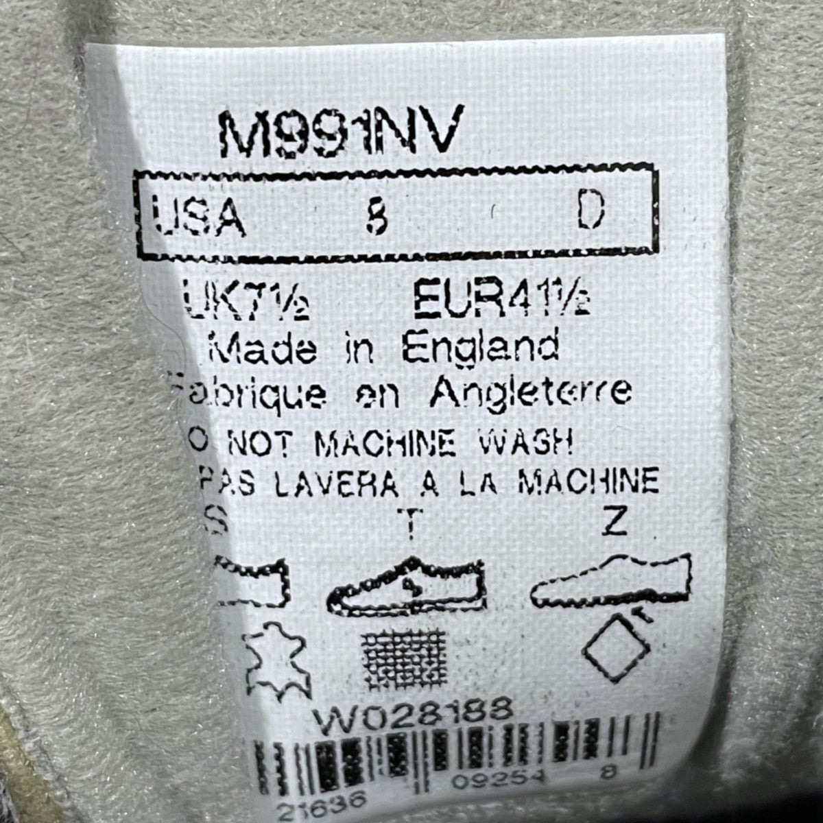 NEW BALANCE スニーカー M991NV MADE IN ENGLAND 古着・中古-9枚目のアイテム画像
