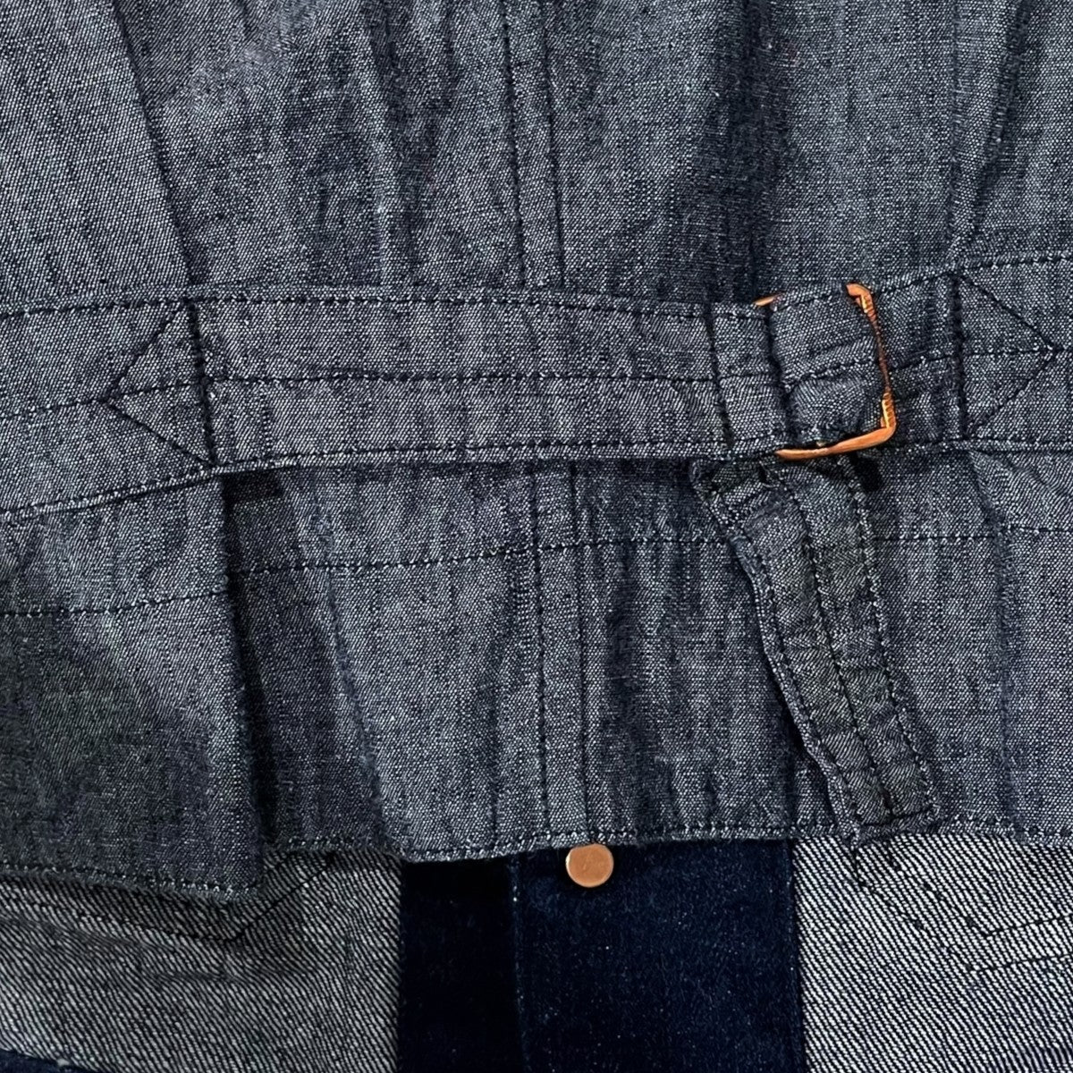 BONCOURA デニムベスト Work Gilet Denim ワークジレ デニム 古着・中古-4枚目のアイテム画像