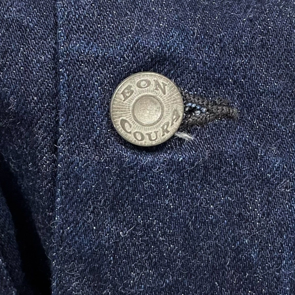 BONCOURA デニムベスト Work Gilet Denim ワークジレ デニム 古着・中古-5枚目のアイテム画像