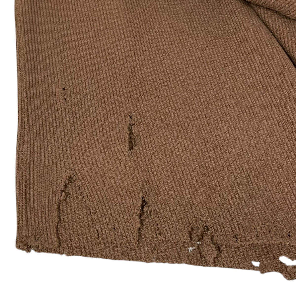 Lamrof 23AW ダメージ加工サーマルカットソー Boro Slanted Thermal ボロ スランテッド サーマル LM-23AW-CT01 古着・中古-4枚目のアイテム画像